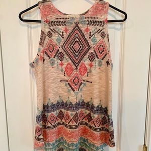 Multi Colored Knit Tank Top